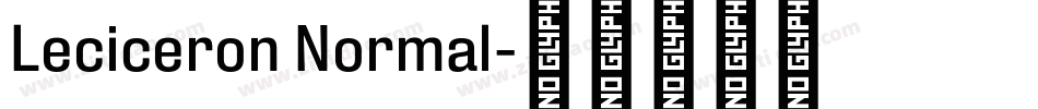 Leciceron Normal字体转换